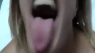 Horny woman tastes dick like crazy