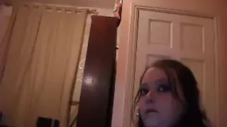 Fat goth sweetheart swallowing