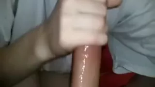 Bulky white shlong for her face aperture