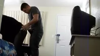 Spanking and pounding her butt