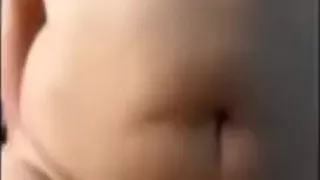 Fat solo chick showing off