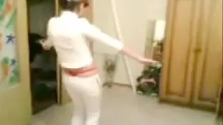 My girlfriend shaking her globes