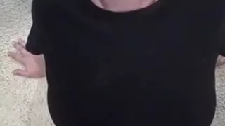 Busty wife got my jizz all over her