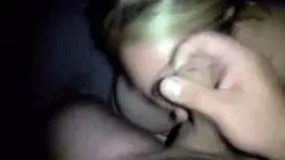 Chubby whore got a facial