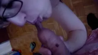 Offering a blowjob to my sweet lover