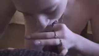 Busty gal gives me a nice head