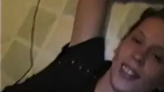 teen girlfriend  got her face covered in cum