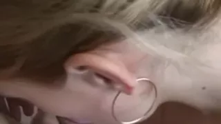 Getting my dick blown in kitchen