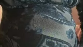 Pregnant slut exposing her big tits