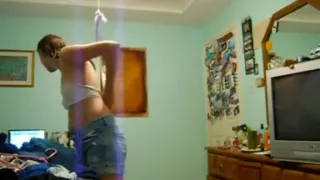 Vouyeur movie of nice girl dressing