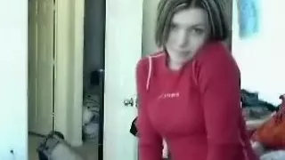 my girlfriend  stripped her clothes on webcam