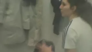 Voyeur clip of sluts in a lockerroom