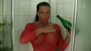 Humping my own twat in the bathroom