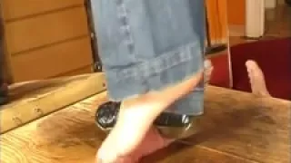 Cockbox footjob