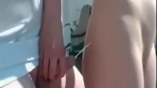 Slender german mature I'd like to fuck fucke on the roof terrace