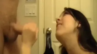 Oral Sex With Cum On Darksome Hair