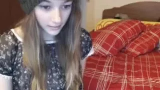 Teen angel showed me her big boobs