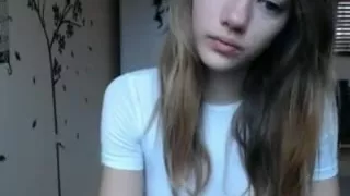 Super sexy legal age teenager girl striptease on webcam