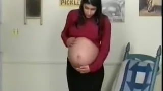 Preggo Talia receives lesbo