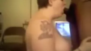 Beauty With Tats Gives Great Head