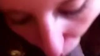 Pliant Cuckold White Girlfriend Sucks Large Dark Pecker