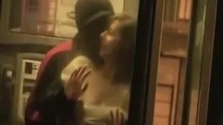 Cute Slender British Cutie Drilled by Dark Guy in Public