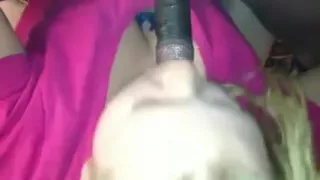 Plumpy Golden-Haired Sucks Dark Cuck Ally