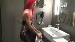 Hawt Redhead Bawdy Cleft Schlong Engulfing And Hard Fucking