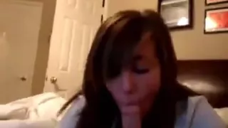 dark brown gives her boyfriend head and desires to know if that guy is filming it