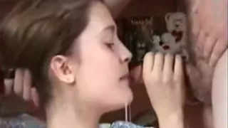 breasty honey relentlessly gives him a deepthroat despite puking all over