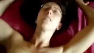 Boy-Friend sends his penis plunging in and out of his constricted girlfriends sopping twat