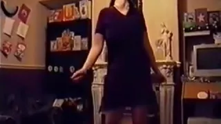 Holly stripping out her suit showing her bush with pubic hair