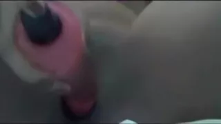 latin gal sticks her pink sex tool in her brown dilettante wet crack