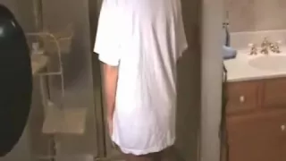 my girlfriend moist t shirt in the shower