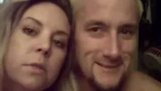 newly wed pair plays around previous to the wife shows off her slit