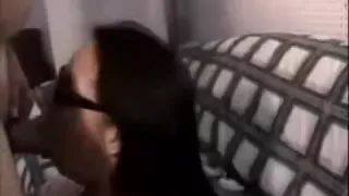 that babe receives her sunglasses and her charming face splattered with ball cream