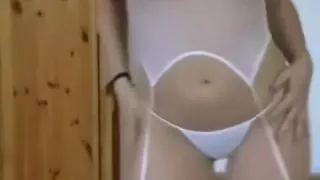 super hawt striptease ending with a facial on her glasses