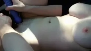 great milk cans gf playing in car with boyfriend 