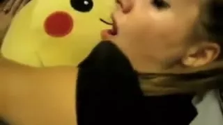 Legal Age Teenager Amber eats his cum off her feet