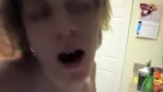 Verbal abase butt fucking in kitchen.avi