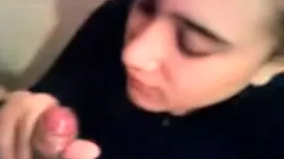 innocent looking latin playgirl girlfriend  swallows cum