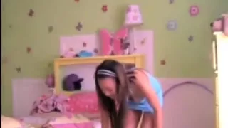 My asian girlfriend rubbing her bun