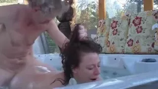 Enjoyment in the hawt tub