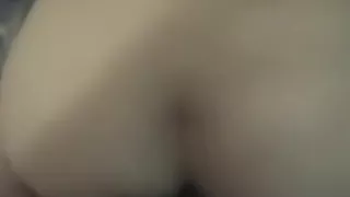 Girlfriend licks cum off her feet