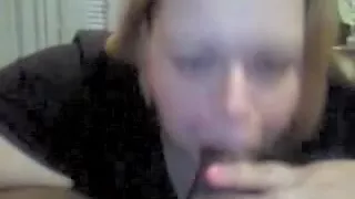 Cheating overweight wife swallows black cum