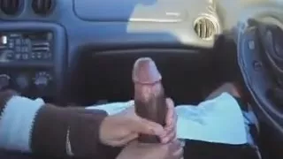 Black boy gets a wonderful HJ in the car