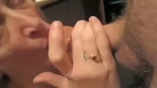 Older wife worships cocksucking