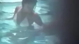 Pool outside my hotel window