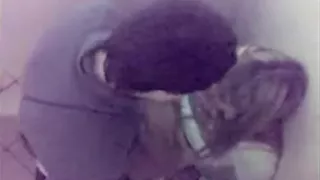 Marvelous golden-haired copulates in a baths stall of a club