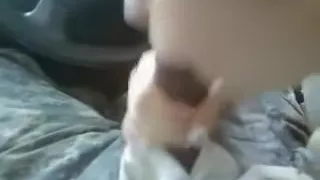 Suckin some black ding-dong and cum